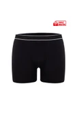 Has Altunkoza Erkek 3'lü Siyah - Gri - Lacivert Bambu Boxer Short Yumuşak Esnek Bel Bandı Nefes Alabilir Kumaş - 4