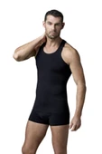 Güryıldız Underwear 6'lı Siyah Ribana Sporcu Atlet 24008 - 1
