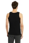 Güryıldız Underwear Siyah Erkek Penye Ribana Atlet 24003 6'lı - 3