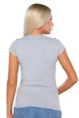 Has Altunkoza 6 Lı Gri Elastan Kısa Kollu Bisiklet Yaka Body 10018 - 2