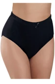 Güryıldız Underwear Kadın 5'li Siyah Ribana Saten Biye Kalpli Bato 22004 - 1