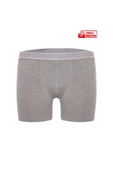 Has Altunkoza Erkek 3'lü Gri - Antrasit - Lacivert Bambu Boxer Short Yumuşak Esnek Bel Bandı Nefes Alabilir Kumaş - 3