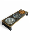 Kedi ve Köpekler İçin Dayanıklı Mama ve Su Standı Sağlıklı ve Şık Tasarım thumbnail 3