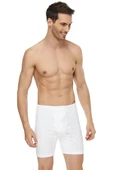Altunkoza underwear Has Altunkoza 12'li Paket Penye Erkek Paçalı Don Beyaz 14502 - 1