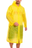 Rainwalker Kadın Erkek Yağmurluk Kapüşonlu Çıtçıtlı Eva Kumaş Sarı Yağmurluk Rüzgar Geçirmez Dayanıklı - 6