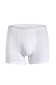 Güryıldız Underwear Güryıldız 6'lı Beyaz Erkek Uzun Klasik Kesim Likralı Boxer 24519 - 1