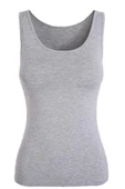 Güryıldız Underwear Güryıldız 12'li Gri Ribana Geniş Askılı Atlet 20003 - 1