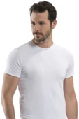 Has Altunkoza 6'lı Beyaz Erkek Elastan Likralı Sıfır Yaka Fanila 14008 - 1