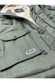 Alaska Slim Fit Su Ve Soğuğa Dayanıklı Kapüşonlu Kısa Parka Kaban--haki-- - 7