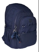 Relaxion Krinkıl Su Geçirmez Astarlı Kumaş Okul Seyahat Sırt Çantası 1625 - 11