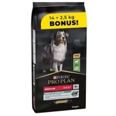 Pro Plan Medium Kuzulu Orta Irk Yetişkin Köpek Maması 14Kg+2,5Kg - 1