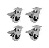 Hts 254 Frenli Döner Tablalı Mobilya Tekerleği 52mm 4'lü Set - 1