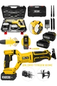 DAFLONG 180 DERECE DÖNERLİ ŞARJLI Kömürsüz Çelik Şanzuman Kemik Kesme Tilki Kuyruğu Testere makina-S - 1