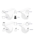 Hts 103 Sabit Mobilya Tekerleği 38mm 4'lü Set - 2