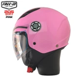 FREE-M 205 PEMBE YARIM ÇOCUK KASKI thumbnail 1