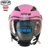 FREE-M 205 PEMBE YARIM ÇOCUK KASKI thumbnail 3