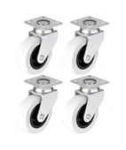 Hts 321 Gri Döner Tablalı Mobilya Tekerleği 50x20mm 4'lü Set thumbnail 1