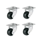 Hts 338 Döner Tablalı Mobilya Tekerleği 28mm 4'lü Set - 1