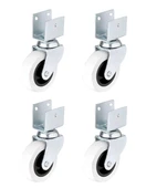 Hts 324 Kısa U Tablalı Gri Mobilya Tekerleği 50x20mm 4'lü Set - 1