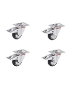 Hts 613 Sanayi Tipi Sabit Tablalı Mobilya Tekeri 125mm 4'lü Set - 1