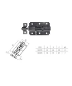 Beşel Ba220 Büyük Yaylı Sürgü 80x46x25 Mm 5 Adet - 2