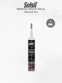 Selsil Silikonize Antrasit Gri Mastik 500 Gr. thumbnail 1