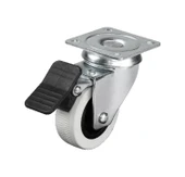 Hts 334 Frenli Mobilya Tekerleği - 50x20 mm - Çift Bilyalı, Tablalı 4'lü Set - 1