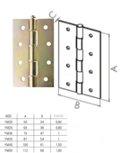 Beşel Amiral Ym20 Yaprak Menteşe 50x34 Mm 24 Adet - 2