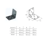 Beşel BA4060 40 Serisi 40x60 Mm Geniş Masa Gönye - 50 Adet thumbnail 2