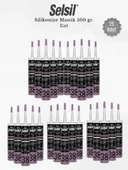 Selsil Silikonize Gri Mastik 500 Gr - 25 Adet thumbnail 1