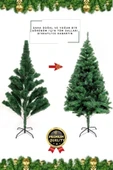Premium Kalite Yeni Yıl Süsleme Seti Renkli Işık Hediye Yılbaşı Çam Ağacı Noel Paketi 120 Cm 123 Dal - 4