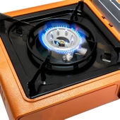 Taşınabilir Kamp Ocağı Portatif Tek Gözlü (5 Adet) Gaz Kartuşlu Tüp Uyumlu Bağlantı Gezi Piknik Ocak - 6