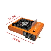 Taşınabilir Kamp Ocağı Portatif Tek Gözlü (5 Adet) Gaz Kartuşlu Tüp Uyumlu Bağlantı Gezi Piknik Ocak - 3