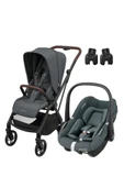 Maxi-Cosi Leona2-Pebble S Tek Elle Katlanabilen Ultra Kompakt Çift Yönlü Seyahat Sistem Bebek Arabası Graphite - 1