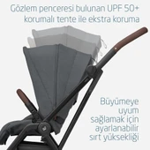 Maxi-Cosi Leona2-Pebble S Tek Elle Katlanabilen Ultra Kompakt Çift Yönlü Seyahat Sistem Bebek Arabası Graphite - 8