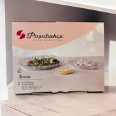 Paşabahçe aurora kayık tabağı seti - 10 parça kahvatılık meze sunumluk seti kutulu - 1