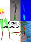 Eagenset Neon Ultraviyole Uv Yumuşak Silikon Yeşil 50 Adet 1,3 cm. Delik: 2mm - 5