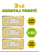 3 Adet 1 Kg Taze Kaşar Peyniri 3’lü Avantaj Paketi 3 KG - 1