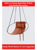 Pastimore Yeni Nesil Suni Deri Asma Aparatlı  Hamak Tek Kişilik Asma Salıncak - 2