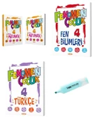 4.Sınıf Matematik-1-2 Fen Bilimleri Ve Türkçe  Soru Bankası - 1