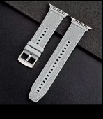 Apple watch 38/40mm  Dikiş Desenli Dokuma Silikon Kordon - 2