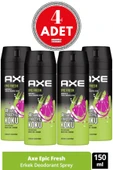 Axe Erkek Deodorant & Bodyspray Epic Fresh 48 Saat Etkileyici Koku 150 ml (4 ADET) - 1
