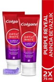 Colgate Optic White Purple Reveal Beyazlatıcı Diş Macunu 75 Ml x2 - 1