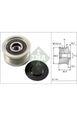 INA 535011210 Alternator Rulmani ( Fiat : Doblo 1.6jtd 10- Bravo Ii -punto - Stilo 1.9 Jtd 07-) - - - 1