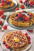 Kiwi MİNİ Ksm-2400W Yapışmaz Plakalı Waffle Makinesi Kırmızı - 4