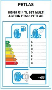 Petlas 185/65 R14 TL 86T Multi Action Pt565 2025 4 Mevsim Lastik - 2