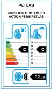 Petlas 205/55 R16 91V Multi Action Pt565 Oto 4 Mevsim Lastiği ( Üretim Yılı: 2025 ) - 2