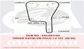 Gates 5490XS TRIGER EKSANTRIK KAYISI POLO 96-99 1.4 16V 149x250 - 1