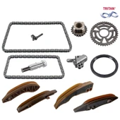 FEBI 102040  Eksantrik Zincir Seti Alt Üst Komple 2xgerici 3xzincir 4xkızak 2xdıslı Keçe Bmw N46 11318570649s3 - 1