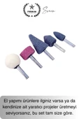 Premium 5 Parça Hobi Gravür Taşlama Ucu Mini Metal Ahşap Oyma Seti Parlatma Zımparalama Fırçalama - 5